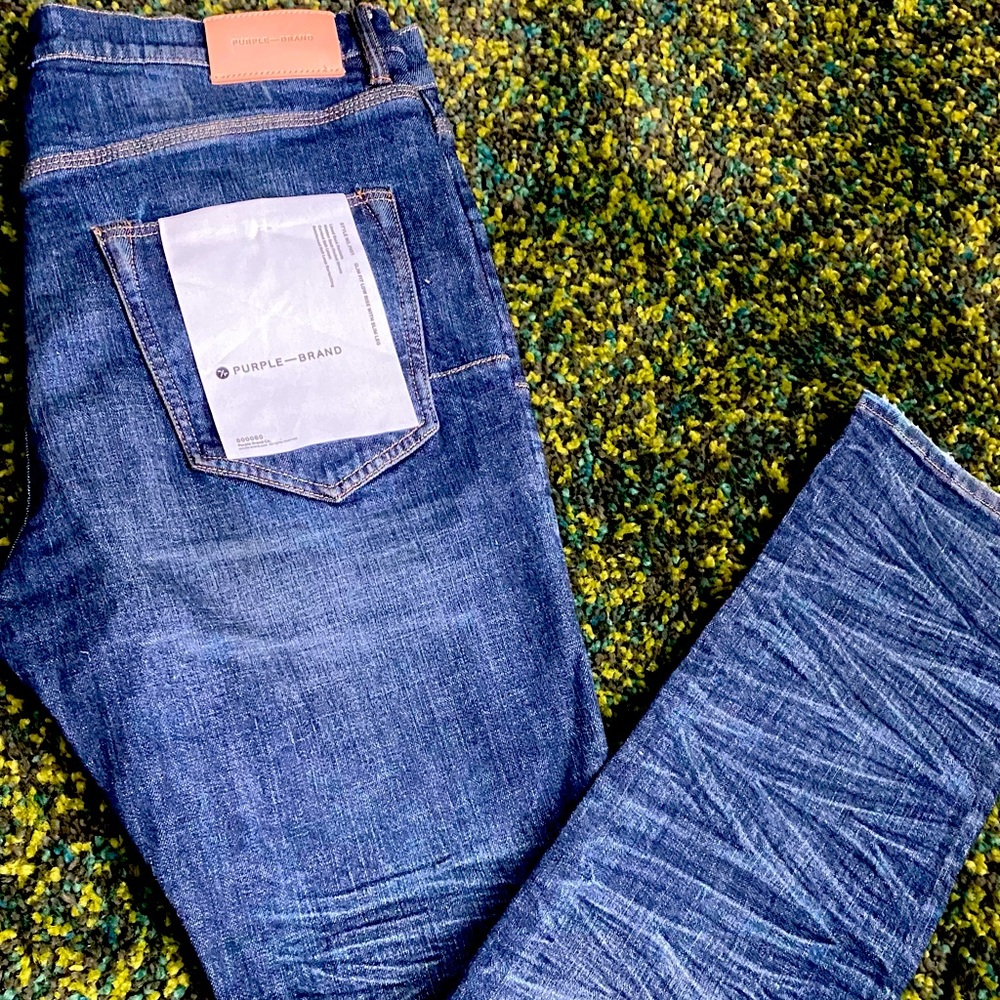 Purple-Brand denim. Never worn!